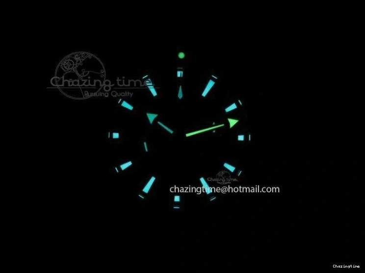 0319 Unisex Planet Ocean Master Chrono 45mm SS OM 1:1 Best Edition Black Dial On Black Rubber Strap A 8171
